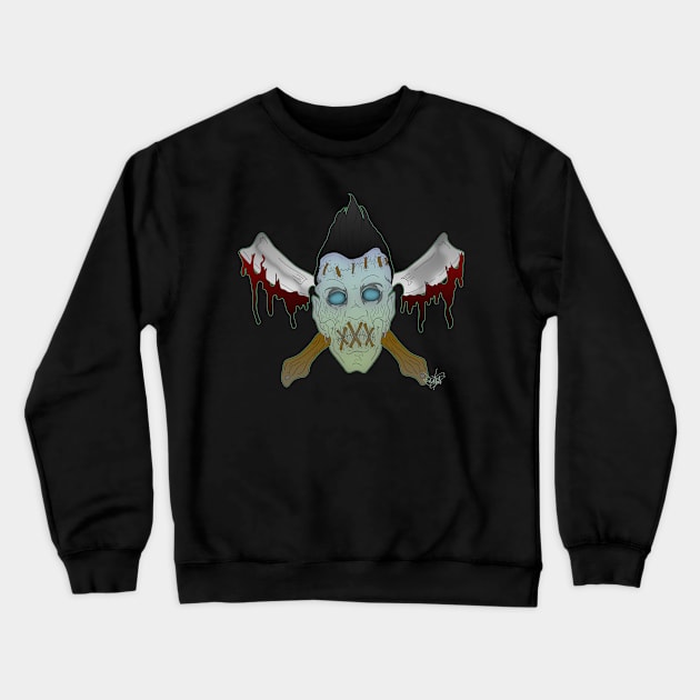 On the Edge of Voodo Crewneck Sweatshirt by schockgraphics